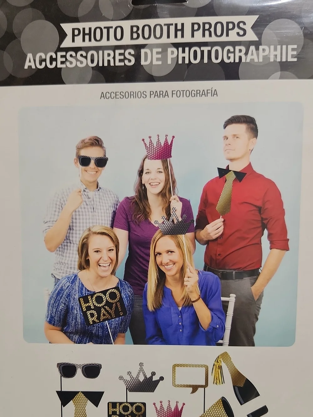 Creative Converting Celebration 10pc Photo Booth Prop Accessories